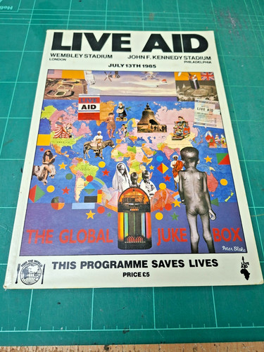 Live aid concert programme - live,