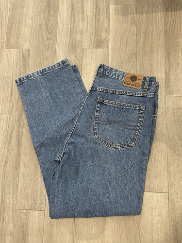 Vintage blue retro baggy - vintage, jeans