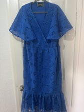 Royal blue dress size L 16