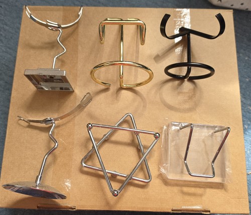 Large crystal stands - crystal, each