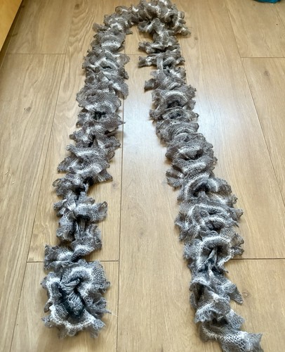 Faux feather boa knitted - faux,