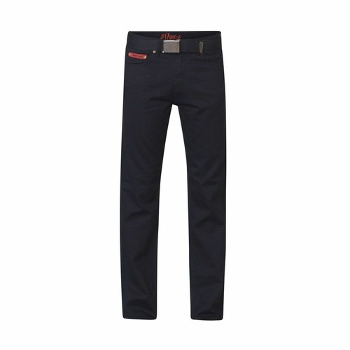 Duke mens denim jeans belted - duke,