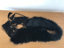 Vintage Black Feather Stole