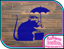 Banksy P Umbrella Rat Mylar