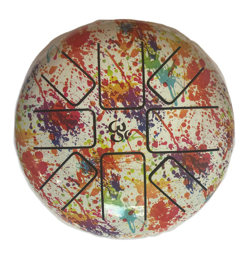 Hand painted steel tongue - painted,