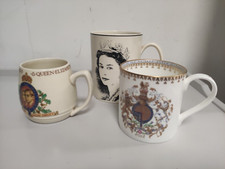 3 Royalty Themed Commemorative mugs 1937, 1977 & 2012