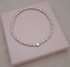 Silver Star Bracelet Beaded