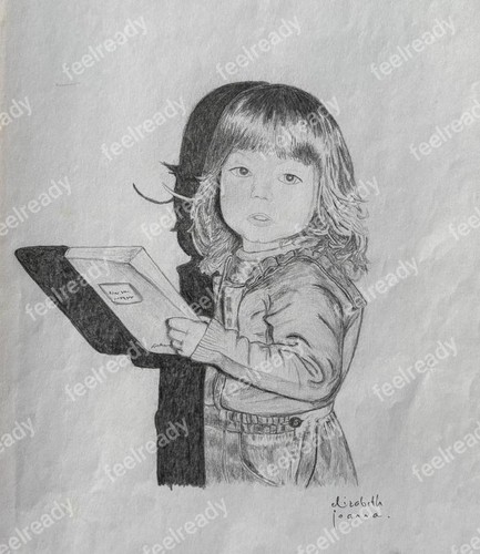 Pencil drawing original a4 - pencil,