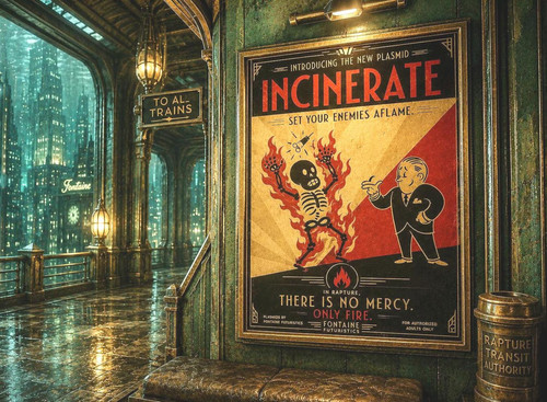 Bioshock incinerate plasmid - bioshock,