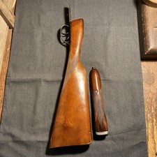 Vintage 12  Bore Shotgun Stock, Forend & Trigger Guard Poss Lampstand