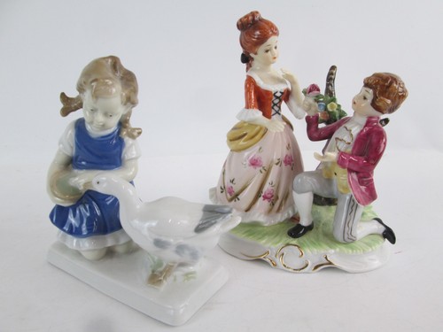 Pair vintage porcelain - pair,