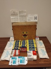 Vintage Wooden Wallace Cameron And Co First Aid Case Kit Box And Contents