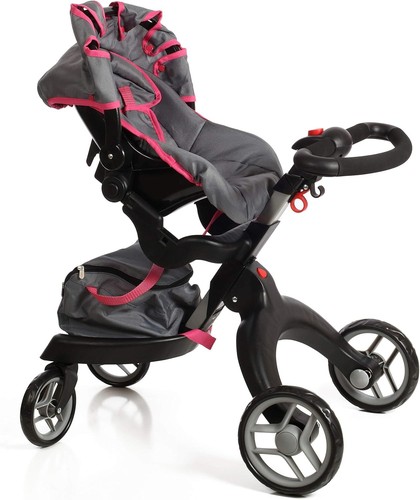 Doll stroller with swiveling - doll,
