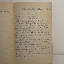 1960s Handwritten Recipe Book Hardback Cook Home Making Vintage cookbook