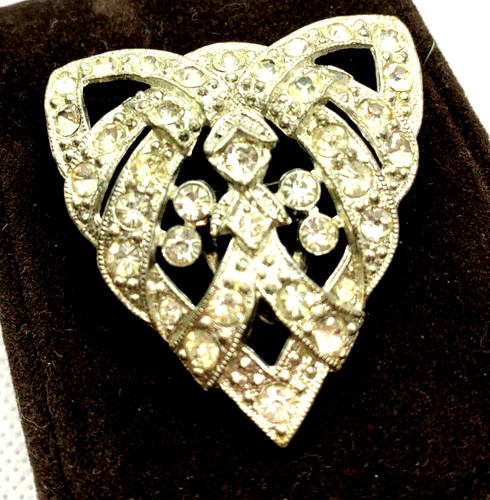Antique dress clip - antique,