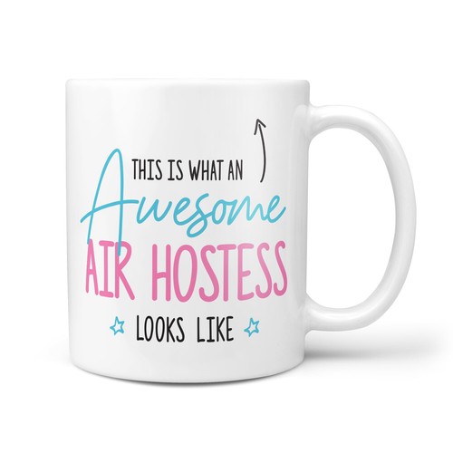 Awesome air hostess gift mug - awesome,