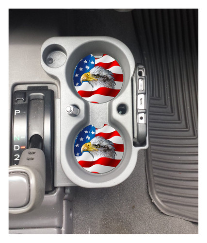 Bald eagle american - american, flag
