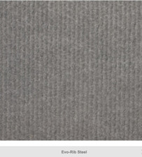 Steel grey Cord carpet hard