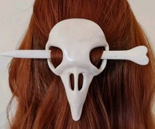 hairpin  - Bird Skull 
