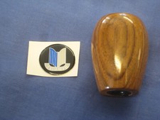 TRIUMPH WOOD WOODEN  GEAR KNOB GEAR STICK KNOB BLUE & SILVER   ZE24