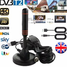 UK Best Portable TV Antenna Indoor Outdoor Digital HD Freeview Aerial Ariel