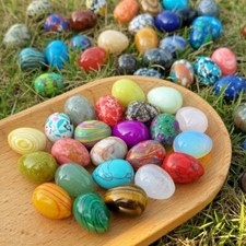 10pcs natural polished stone - 10pcs,