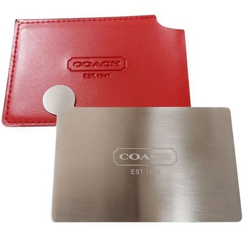 Coach red compact mirror - red,