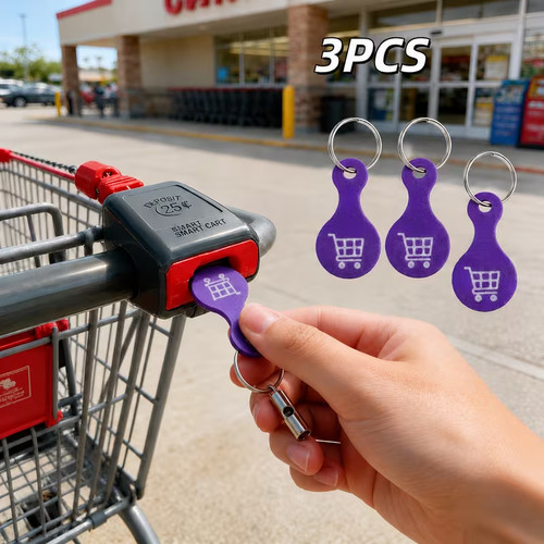 Shopping cart token - shopping, keychain