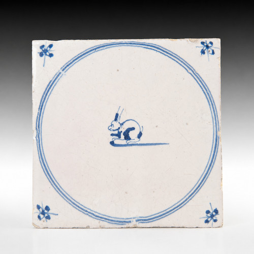 Nice dutch delft blue animal - blue,