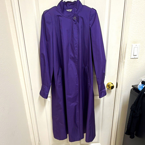 Luba women purple trench - luba,