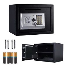 16L SECURE DIGITAL STEEL SAFE ELECTRONIC SECURITY HOME OFFICE MONEY SAFETY BOX