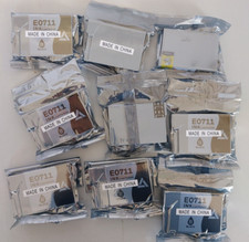 9x JobLot Assorted Printer Ink Cartridges Black E0711 Epson hp Compatible? - NEW