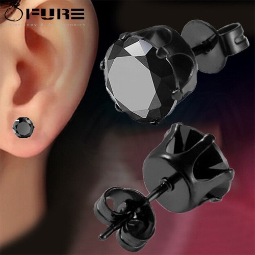Black round cubic - black, zirconia