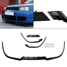 Glossy Black FOR PEUGEOT 106 206 207 Front Bumper Lip Spoiler Splitter Kit ABS