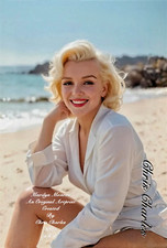 MARILYN MONROE AN ORIGINAL ARTPRINT by Chris Charles A3 UHD  PORTRAIT
