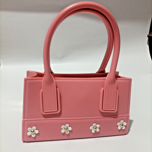 Flower accent mini box bag - mini,
