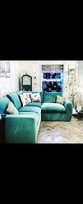 Snug Sofa Cloud Sundae Soft Teal Corner Sofa 6 Seater With 2 Spare Arms.