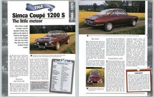 Simca Coupe 1200 S - 1960/1970