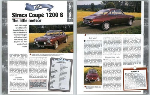 Simca coupe 1200 1960 - simca,