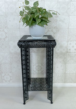 Black Embossed Metal Glass