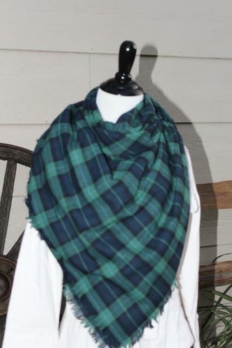 Blue green tartan - blue,