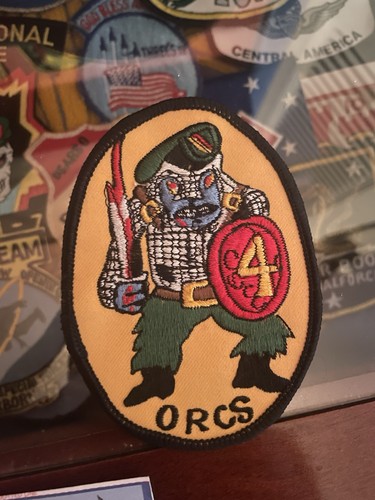 Orcs green beret patch - green,