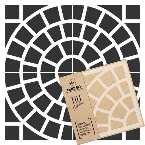 Reusable plastic tile stencil - reusable,