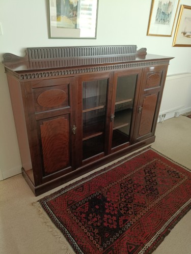 Edwardian solid mahogany iron - edwardian,