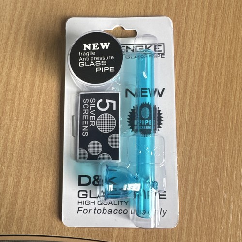 Blue glass smoking tobacco - glass,