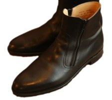 Loake Black Side Zip Boots
