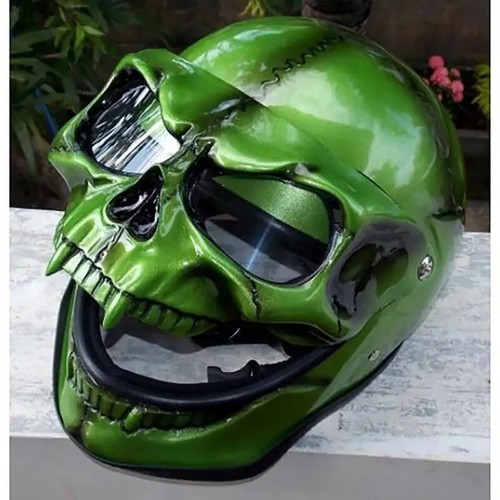 Skeleton motorcycle helmet - skeleton,