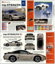 Dodge Stealth - 1990-96 #62 Sports Cars - Hot Cars - IMP Fold Out Fact Page