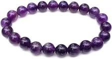 Amethyst beaded bracelet