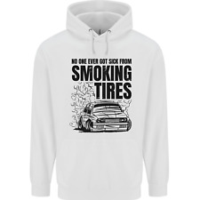 Car Drifting Burning Tires Childrens Kids Hoodie